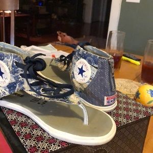 Converse all star sandals, used